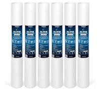 Ronaqua Lot de 6 cartouches de filtre à eau à sédiments standard 5 microns, 50,8 x 6,3 cm, certifiée NSF, filtration à 4 couches pour systèmes de maison de 50,8 x 6,3 cm, compatible avec FPMB5-20, SDC