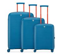 Roncato Arcade 4 roulettes Set de valises 3 pièces avec soufflet d'extension bleu