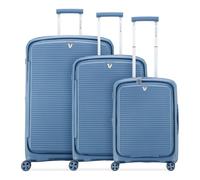Roncato Arcade DLX 4 roues Set de valises 3 pièces avec soufflet d'extension bleu