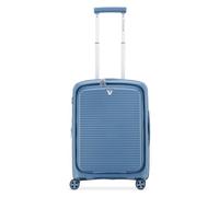 Roncato Arcade DLX 4 roulettes Trolley de cabine 55 cm Compartiment pour ordinateur portable avec soufflet d'extension bleu