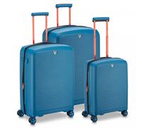 Roncato Arcade Set De Valises (grande, Moyenne, Cabine) - Bleu Denim