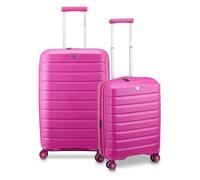 Roncato B-Flying 4 roues Set de valises 2 pièces avec soufflet d'extension rose