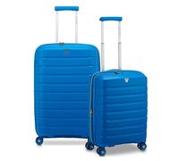 Roncato B-Flying 4 roulettes Set de valises 2 pièces avec soufflet d'extension bleu