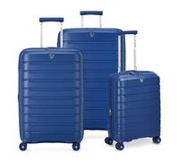 Roncato B-Flying Move 4 roues Set de valises 3 pièces avec soufflet d'extension bleu