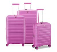 Roncato B-Flying Move 4 roues Set de valises 3 pièces avec soufflet d'extension rose