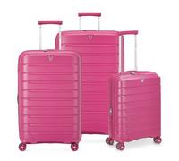 Roncato B-Flying Move 4 roues Set de valises 3 pièces avec soufflet d'extension rose