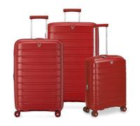 Roncato B-Flying Move 4 roues Set de valises 3 pièces avec soufflet d'extension rouge