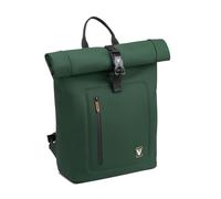 RONCATO BE-DRY Sac à dos imperméable avec fermeture Roll-Top - 43 x 30 x 12,5 cm - Idéal pour les loisirs et l'extérieur - Capacité PC 15,6" - Vert Forêt, Vert forêt, Roll-top