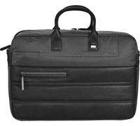 Roncato Boston Sacoche à 2 poignées pour ordinateur portable 2 compartiments 15,6" couleur : noir (PAS d'espace couleur)