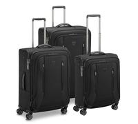 Roncato City 3.0 4 roulettes Set de valises 3 pièces avec soufflet d'extension noir