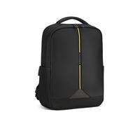 RONCATO CLAYTON Sac à dos de travail avec compartiment pour ordinateur 14" - 42x30x10 cm - Noir/Jaune