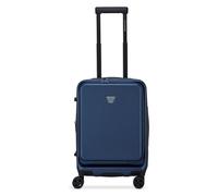 Roncato Florence 4-roues trolley cabine 55 cm avec soufflet d'extension compartiment ordinateur portable bleu