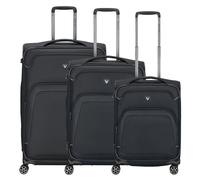 Roncato Gateway 4 roulettes Set de valises 3 pièces avec soufflet d'extension noir