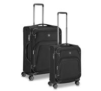 Roncato Gateway 4 roulettes Set de valises 2 pièces avec soufflet d'extension noir