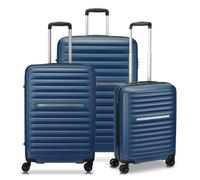 Roncato Ibiza 4 roulettes Set de valises 3 pièces bleu