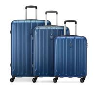 Roncato Kinetic 2.0 4 roulettes Set de valises 3 pièces avec soufflet d'extension bleu