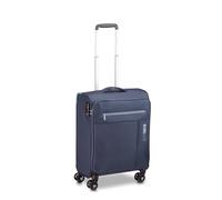 RONCATO LITE SOFT Trolley Cabine 55 x 40 x 20 cm | Valise à bagages à main ultra légère, fermeture TSA, bleu marine, 4 ruote, Bagage à main