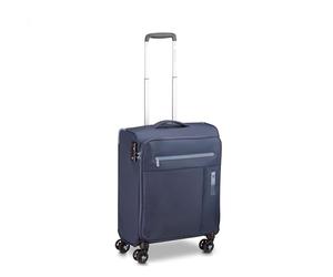 RONCATO LITE SOFT Trolley Cabine 55 x 40 x 20 cm | Valise à bagages à main ultra légère, fermeture TSA, bleu marine, 4 ruote, Bagage à main