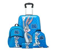Roncato Looney Tunes DLX Set DE VALISES (Cabine, Sac à Dos Enfant) - Bugs Bunny