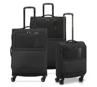 Roncato Metropolitan 4 roulettes Set de valises 3 pièces avec soufflet d'extension noir