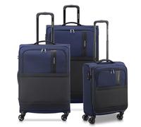 RONCATO METROPOLITAN Valise souple Trolley extensible avec fermeture éclair et système de fermeture TSA, bleu nuit, Set G+M+C