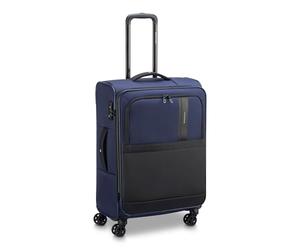 RONCATO METROPOLITAN Valise souple Trolley extensible avec fermeture éclair et système de fermeture TSA, bleu nuit, Media