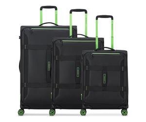 Roncato Norway 4 roues Set de valises 3 pièces avec soufflet d'extension noir