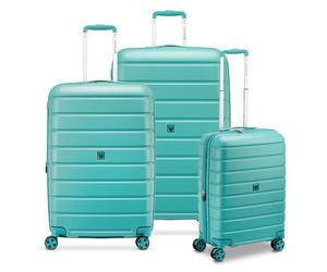 Roncato Relife 4 roulettes Set de valises 3 pièces avec soufflet d'extension vert