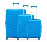 Roncato Skyline 2.0 4 roues Set de valises 3 pièces avec soufflet d'extension bleu