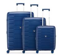 Roncato Skyline 2.0 4 roues Set de valises 3 pièces avec soufflet d'extension bleu
