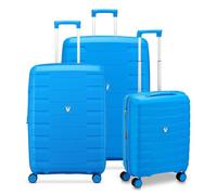 Roncato Skyline 2.0 4 roues Set de valises 3 pièces avec soufflet d'extension bleu