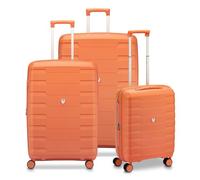 Roncato Skyline 2.0 4 roues Set de valises 3 pièces avec soufflet d'extension orange