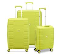 Roncato Skyline 2.0 4 roues Set de valises 3 pièces avec soufflet d'extension vert