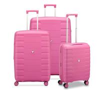 RONCATO SKYLINE 2.0 Trolley Lot de 4 roues extensible avec système de fermeture TSA, rose, Set 3 trolley