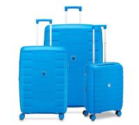 RONCATO SKYLINE 2.0 Trolley Lot de 4 roues extensible avec système de fermeture TSA, turquoise, Set 3 trolley