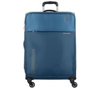 Roncato Speed 4 roues Valise cabine L 78 cm avec soufflet d'extension bleu pétrole