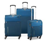 Roncato Speed 4 roulettes Set de valises 3 pièces avec soufflet d'extension bleu