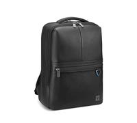 RONCATO TRIAL DLX Sac à dos en cuir Porte-PC 15,6" avec poche pour tablette, sac à dos multifonction avec compartiments et poches de différentes tailles - Noir, Noir , 15.6''