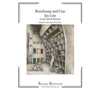 Ronchamp And Cats - Jen Lein - Cross Stitch Pattern: Regular And Large Print Chart