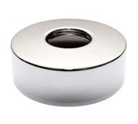 Rond Acier Chromé 3/4" Inch Tuyau Collier Ovale Couverture 24mm Hauteur