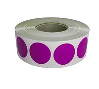Rond Cercle Dots Stickers Rouleaux d'étiquettes en couleurs assorties de 1,9 cm - étiquette Autocollant pour l'Inventaire d'étiquetage 19 mm - Adhésif permanent par Royal Vert 1050 violet