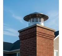 Rond Chapeau de Cheminée, Bouchon de Cheminées en Acier Inoxydable, Couvercle de Cheminée, Capuchon de Cheminées pour Tuyau de Toit, Tuyaux de Poêle 75-300mm(75mm(3inch))