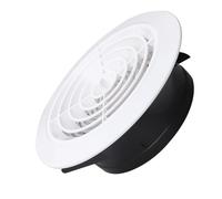 Rond D'Extraction Évent De Soffite De Ventilateur, Diffuseur De Ventilation De Climatisation Rotatif Réglable, Blanc Housoutil Couvercle D'Aération(200mm)