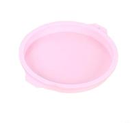 Rond en silicone pour la cuisson de gâteaux superposés, mousse au chocolat, passe au four et au micro-ondes, passe au lave-vaisselle, non (10,2 cm, rose)