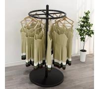 Rond Porte-vêtements Rotatif, Présentoir de détail Porte-Manteau autoportant Robuste, pour Les Grands Centres Commerciaux Au Détail,Affichage de Boutique de Vêtements Buanderie Suspendue Polyvalente