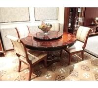 Rond salle à manger 4 chaises chaise set garniture table ronde en bois tables rondes 5pcs