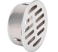 Rond Siphon de Sol, Grille de Goutte en Acier Inoxydable, Bonde de Douche, Caniveau Exterieur Grille, Grilles de Drainage avec Grand Déplacement (ø50/75/80/110 mm)(75mm/3in)
