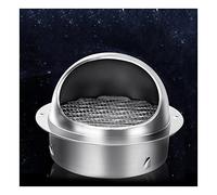 rond Soffit air évent,air évent couvercles pour murs extérieur,acier inoxydable 304, avec Fine grille,avec 45° résistant aux intempéries Louvre,rond air évent sortie chapeau mur air ventilation,300m