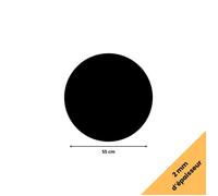 Rond verre acrylique noir 2 mm - Diamètre 55 cm (550 mm) - Disque verre synthétique - Plaque PMMA XT