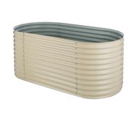High Grow Carré potager surélevé plantations 2,0 m zinc-alu beige